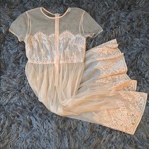 Blush Sheer Dress